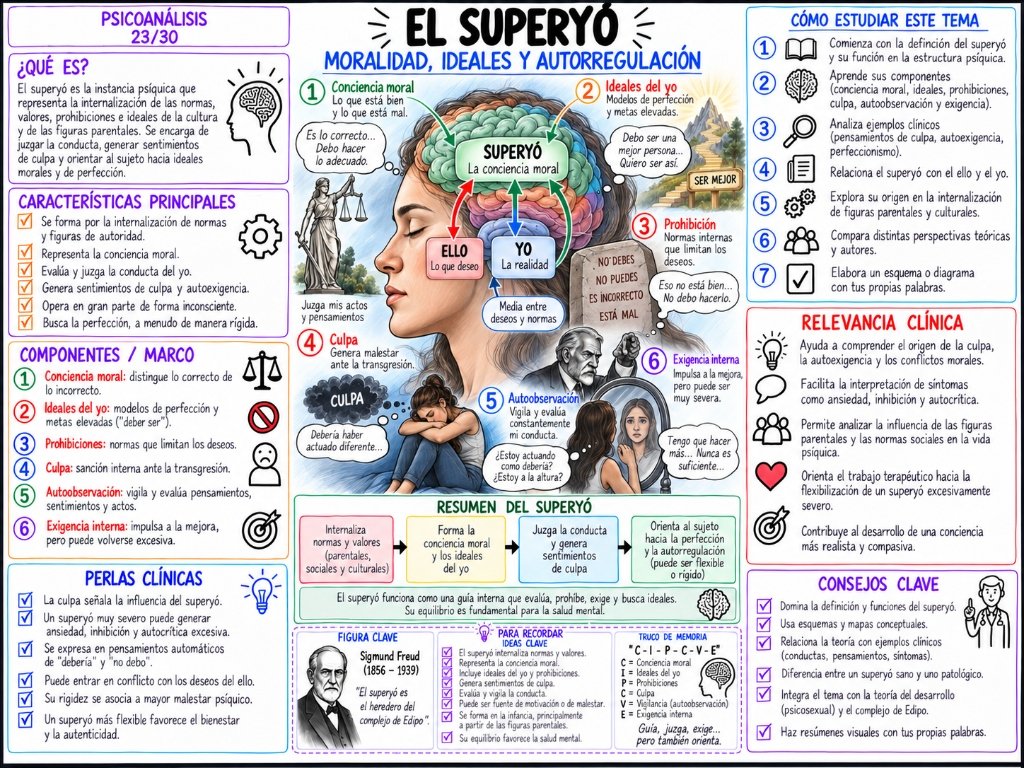 El Superyó 23/30: Moralidad, Ideales y Autorregulación